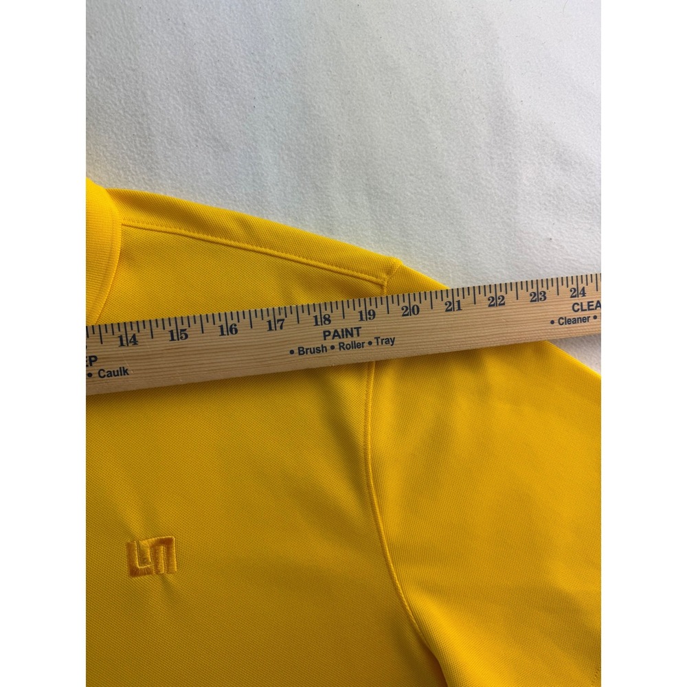 Loudmouth‎ Golf Polo Shirt Mens Yellow Short Sleeve Embroidered Logo Size L - Picture 10 of 16